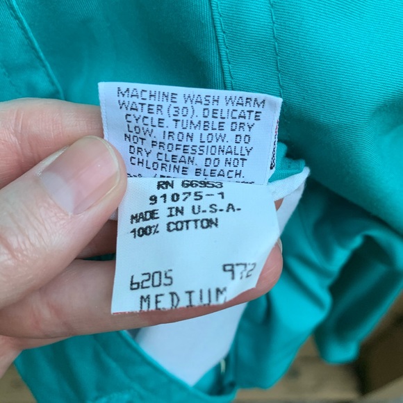 VTG 80’s Head Sportswear Reversible teal PLAID Bomber Jacket Sz M zip-up coat - Picture 14 of 14